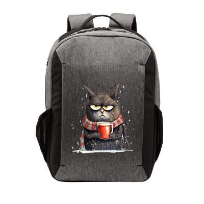 Christmas Cat Mulled Wine Vector Backpack