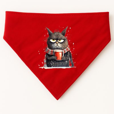 Christmas Cat Mulled Wine USA-Made Doggie Bandana