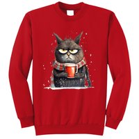 Christmas Cat Mulled Wine Sweatshirt