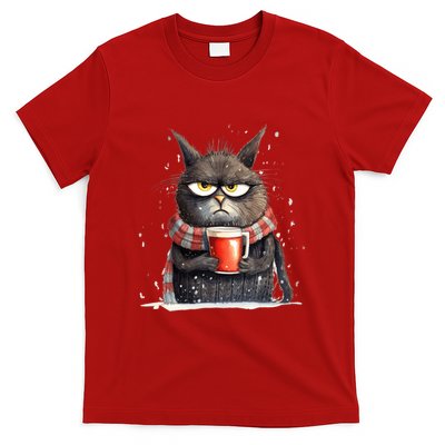 Christmas Cat Mulled Wine T-Shirt