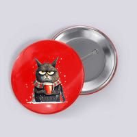Christmas Cat Mulled Wine Button
