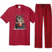 Christmas Cat Mulled Wine Pajama Set