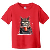 Christmas Cat Mulled Wine Toddler T-Shirt