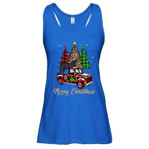 Cane Corso Mastiff Riding Red Truck Xmas Merry Christmas Gift Ladies Essential Flowy Tank