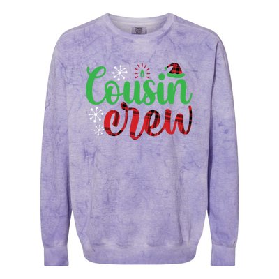 Cousin Crew Matching Family Christmas Cousin Crew Gift Colorblast Crewneck Sweatshirt