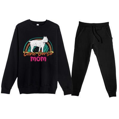 Cane Corso Mom Gift Cane Corso Dog Meaningful Gift Premium Crewneck Sweatsuit Set