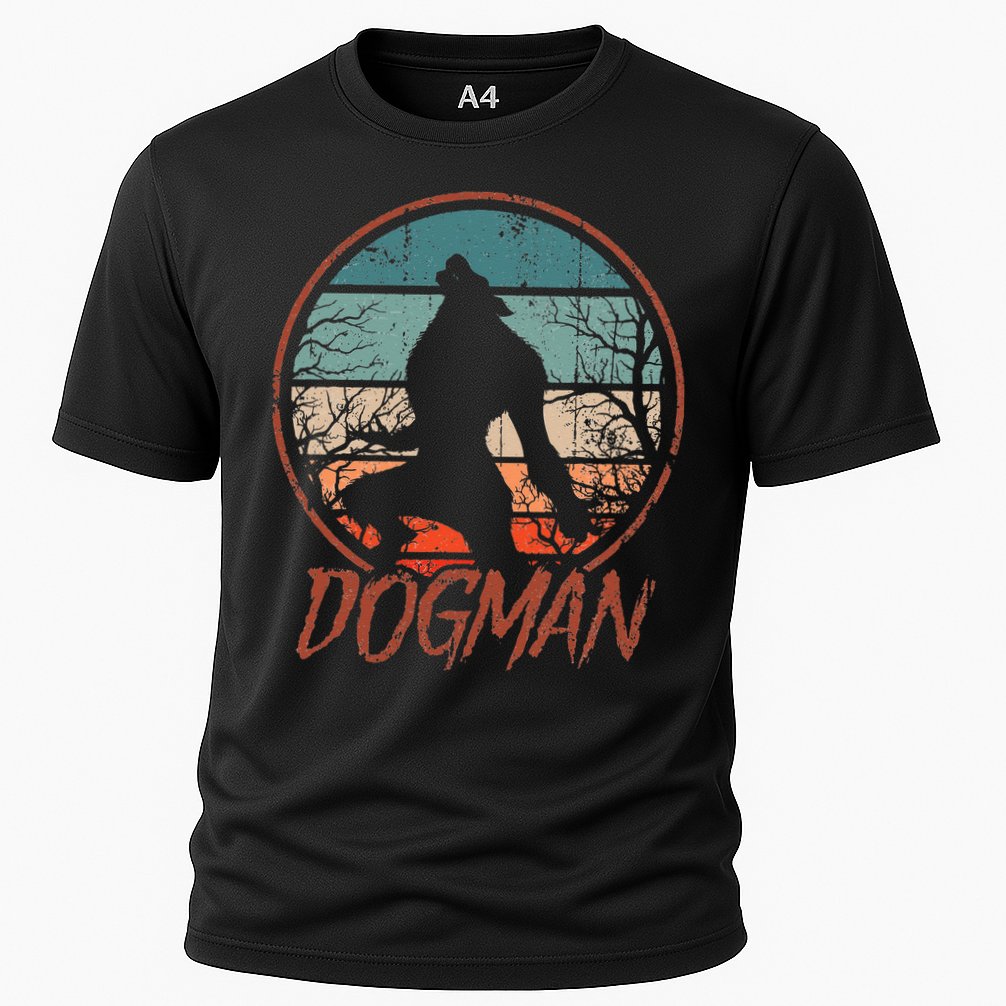 Cryptids Cryptozoology Monsters State of Michigan Dogman Cooling Performance Crew T-Shirt