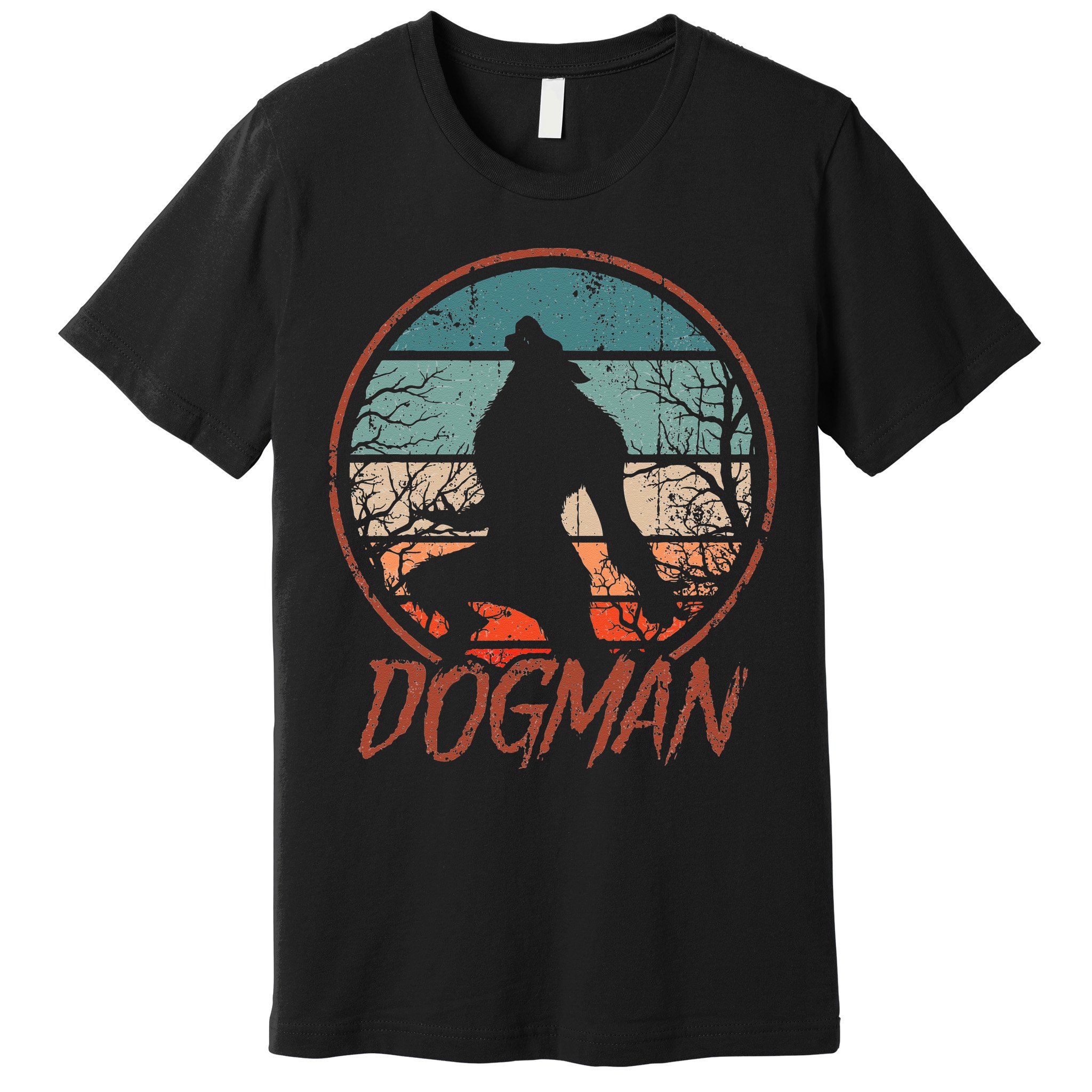 Cryptids Cryptozoology Monsters State of Michigan Dogman Premium T-Shirt