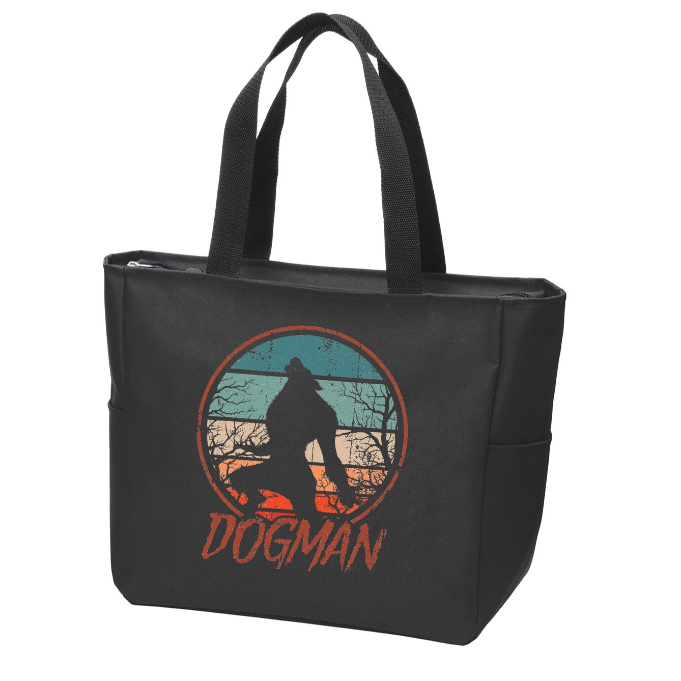 Cryptids Cryptozoology Monsters State of Michigan Dogman Zip Tote Bag