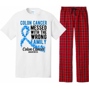 Colon Cancer Messed With Wrong Family Colon Cancer Awareness Pajama Set