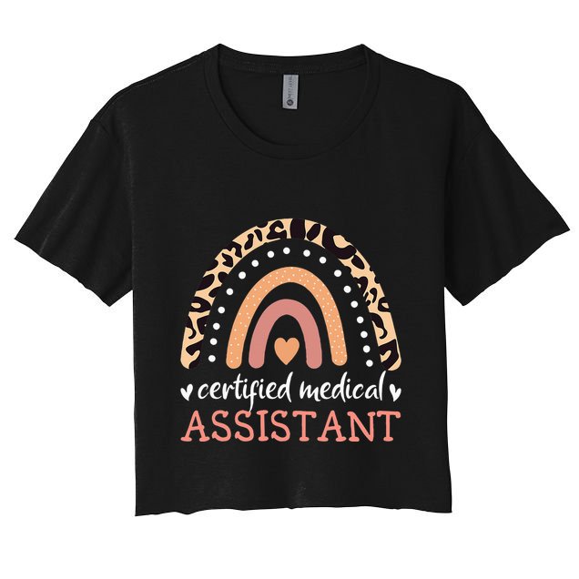 CMA Certified Medical Assistant Rainbow Nurse Registered RMA Crop Top