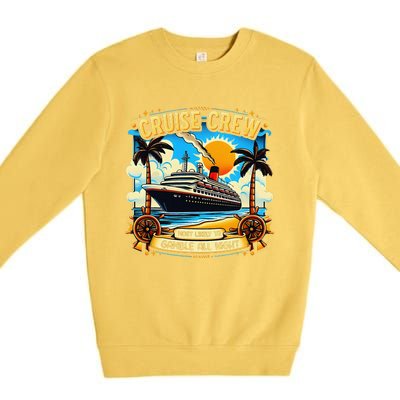 Cruise Crew Most Likely To Gamble All Night Cruise Trip Premium Crewneck Sweatshirt