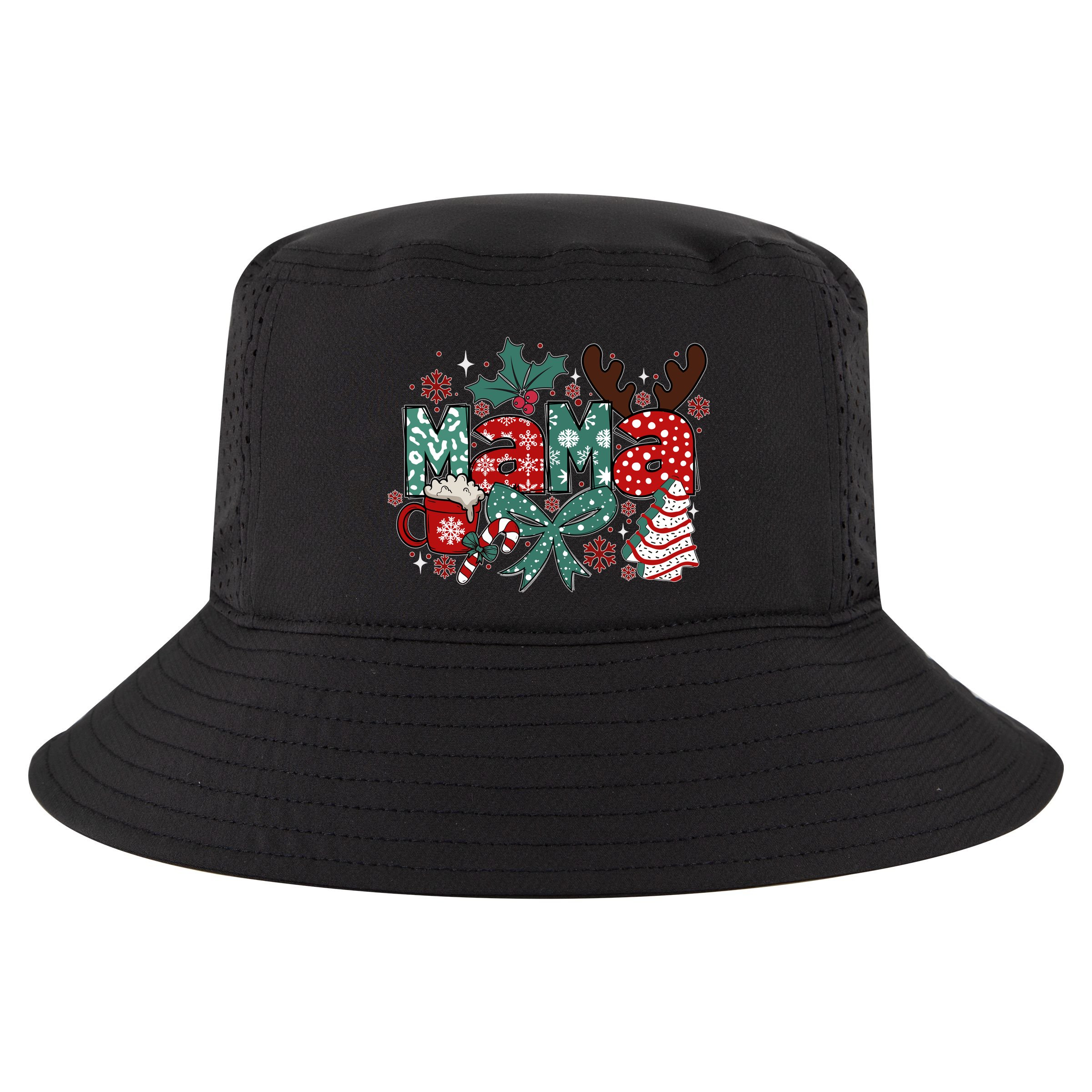 Cute Christmas Mama Cool Comfort Performance Bucket Hat
