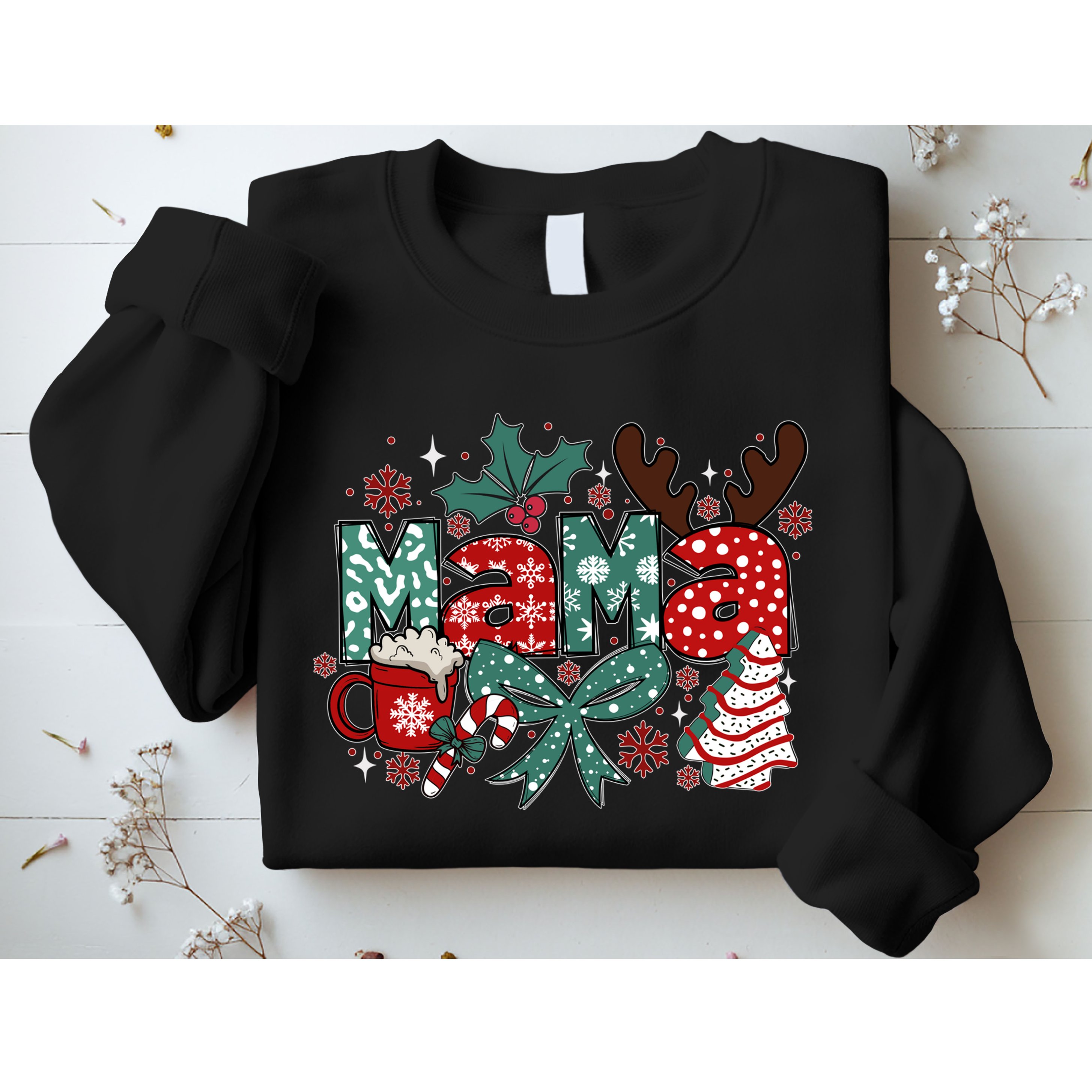 Cute Christmas Mama Sweatshirt
