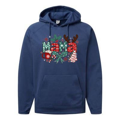 Cute Christmas Mama Performance Fleece Hoodie