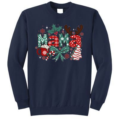 Cute Christmas Mama Tall Sweatshirt