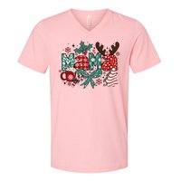 Cute Christmas Mama V-Neck T-Shirt