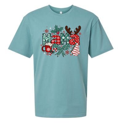 Cute Christmas Mama Sueded Cloud Jersey T-Shirt