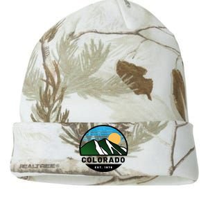 Cool Colorado Mountain Retro Sunset Novelty Fashion Kati Licensed 12" Camo Beanie