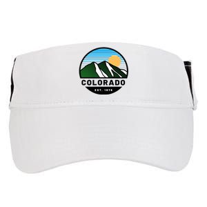 Cool Colorado Mountain Retro Sunset Novelty Fashion Adult Drive Performance Visor