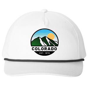 Cool Colorado Mountain Retro Sunset Novelty Fashion Snapback Five-Panel Rope Hat