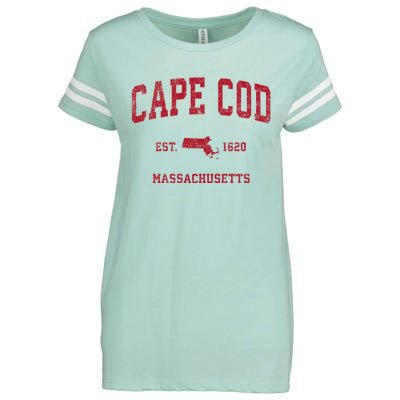 Cape Cod Massachusetts Ma Vintage Sports Enza Ladies Jersey Football T-Shirt