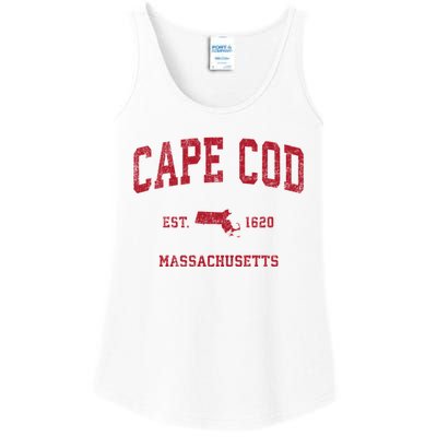 Cape Cod Massachusetts Ma Vintage Sports Ladies Essential Tank