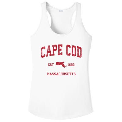 Cape Cod Massachusetts Ma Vintage Sports Ladies PosiCharge Competitor Racerback Tank