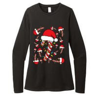 Candy Cane Merry And Bright Red And White Funny Christmas Womens CVC Long Sleeve Shirt