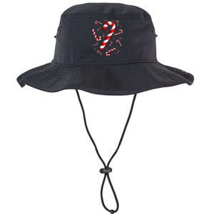 Candy Cane Merry And Bright Red And White Candy Costume Legacy Cool Fit Booney Bucket Hat