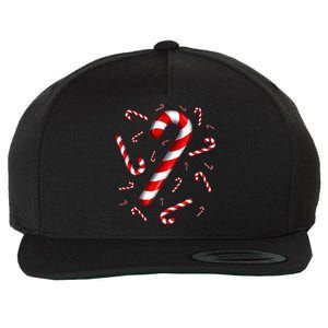 Candy Cane Merry And Bright Red And White Candy Costume Wool Snapback Cap