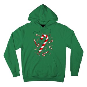 Candy Cane Merry And Bright Red And White Candy Costume Hoodie