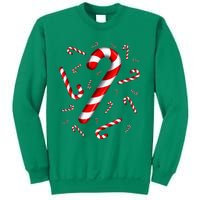 Candy Cane Merry And Bright Red And White Candy Costume Sweatshirt