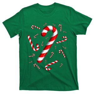 Candy Cane Merry And Bright Red And White Candy Costume T-Shirt