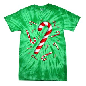 Candy Cane Merry And Bright Red And White Candy Costume Tie-Dye T-Shirt