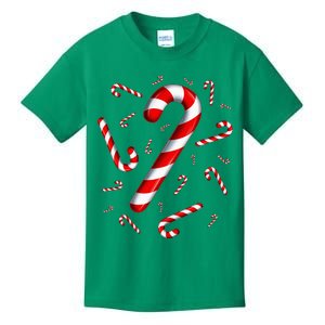 Candy Cane Merry And Bright Red And White Candy Costume Kids T-Shirt