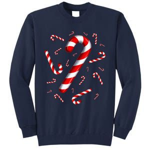 Candy Cane Merry And Bright Red And White Candy Costume Tall Sweatshirt