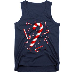 Candy Cane Merry And Bright Red And White Candy Costume Tank Top