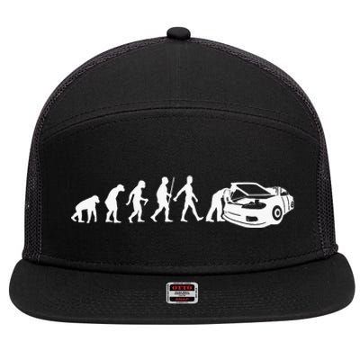 Cool Car Mechanic For Dad Car Garage Car Mechanic 7 Panel Mesh Trucker Snapback Hat