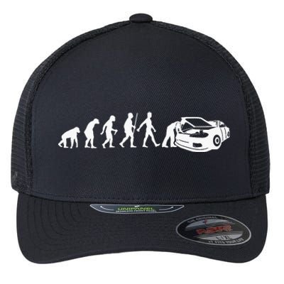 Cool Car Mechanic For Dad Car Garage Car Mechanic Flexfit Unipanel Trucker Cap