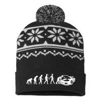 Cool Car Mechanic For Dad Car Garage Car Mechanic USA-Made Snowflake Beanie