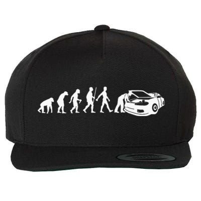 Cool Car Mechanic For Dad Car Garage Car Mechanic Wool Snapback Cap