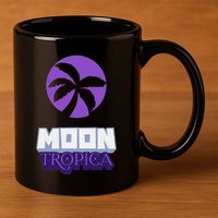 Cah Crypto Moon Tropica Crypto Moon Tropica 11oz C Handle Ceramic Mug