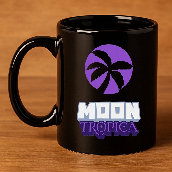 Cah Crypto Moon Tropica Crypto Moon Tropica 11oz C Handle Ceramic Mug