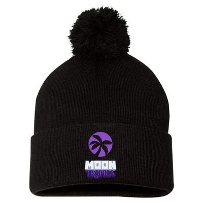 Cah Crypto Moon Tropica Crypto Moon Tropica Pom Pom 12in Knit Beanie
