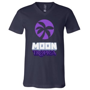 Cah Crypto Moon Tropica Crypto Moon Tropica V-Neck T-Shirt