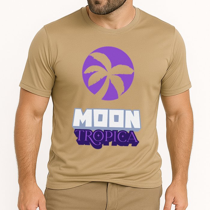 Cah Crypto Moon Tropica Crypto Moon Tropica Cooling Performance Crew T-Shirt