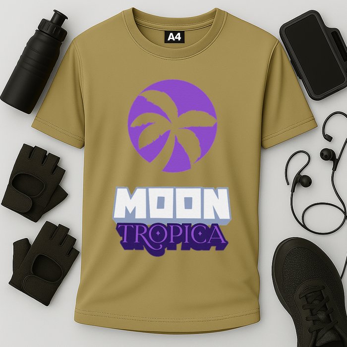 Cah Crypto Moon Tropica Crypto Moon Tropica Cooling Performance Crew T-Shirt