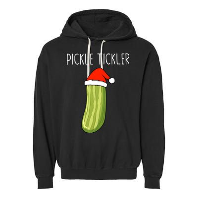 Christmas Couple Matching Tickle My Pickle Garment-Dyed Fleece Hoodie