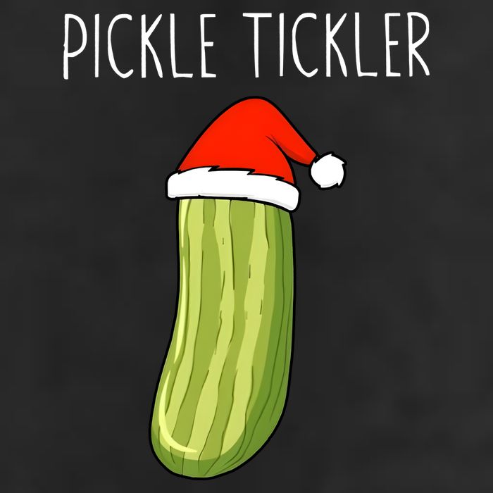 Christmas Couple Matching Tickle My Pickle 7 Panel Mesh Trucker Snapback Hat